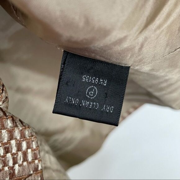 Lafayette 148 Crop Blazer Brown Print Size 18 - Picture 11 of 11